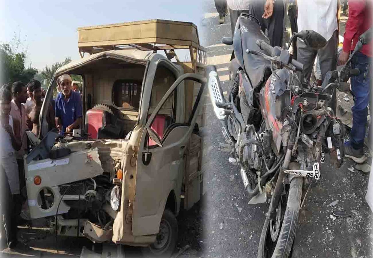 road accident in kannauj, two people died and three injured