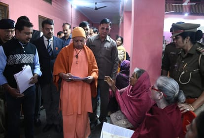 CM Yogi seems angry from Gorakhpur police working at gorakhnath temple