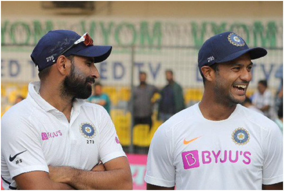 ICC Test Rankings Mohammed Shami Mayank Agarwal Achieve Career Best Player Rankings