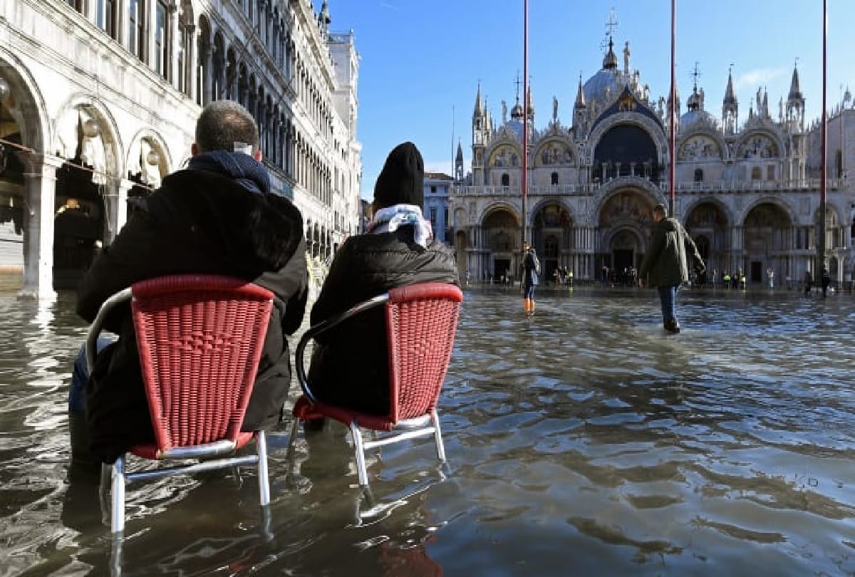Italy beautiful city Venice is facing flood, water has created havoc After 53 years in city