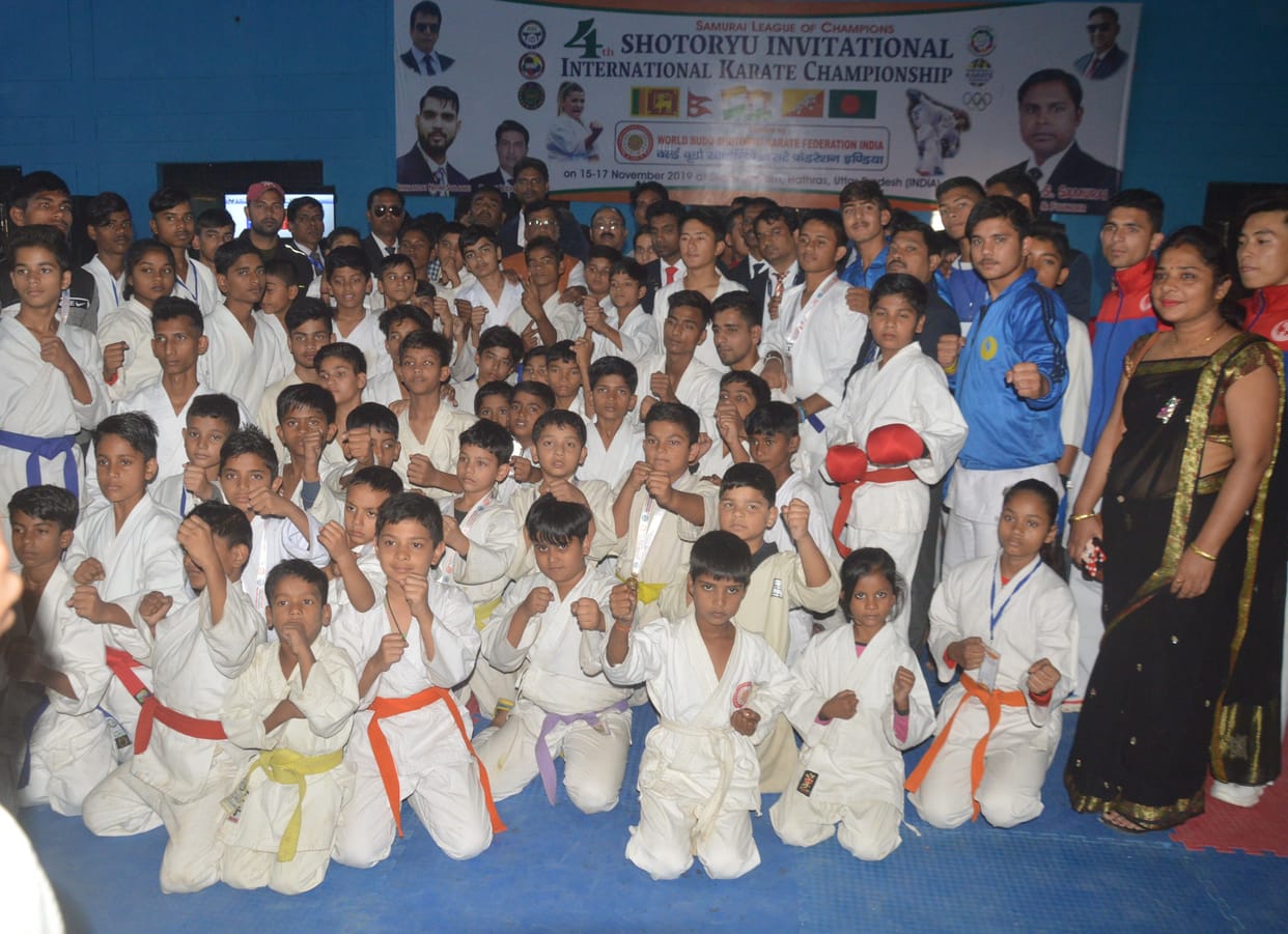 Hathras: India's team flourished in karate competition