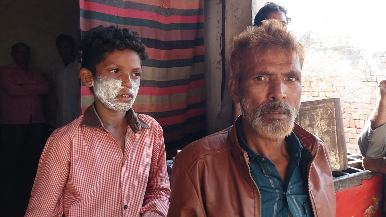 Hathras: A fire filled petrol in the child's mouth