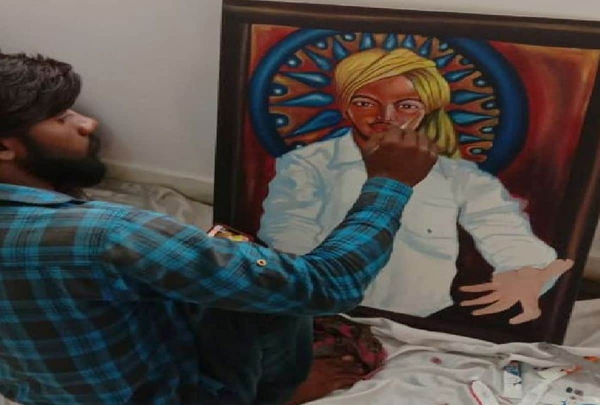 painting camp held on ABVP National session in agra