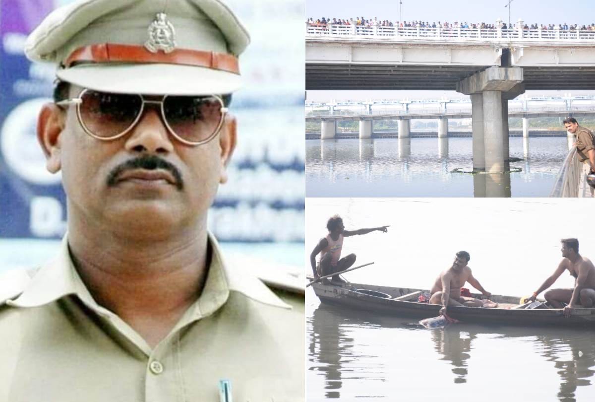 lady jumped into gomti, inspector saved her but she died in hospital in lucknow