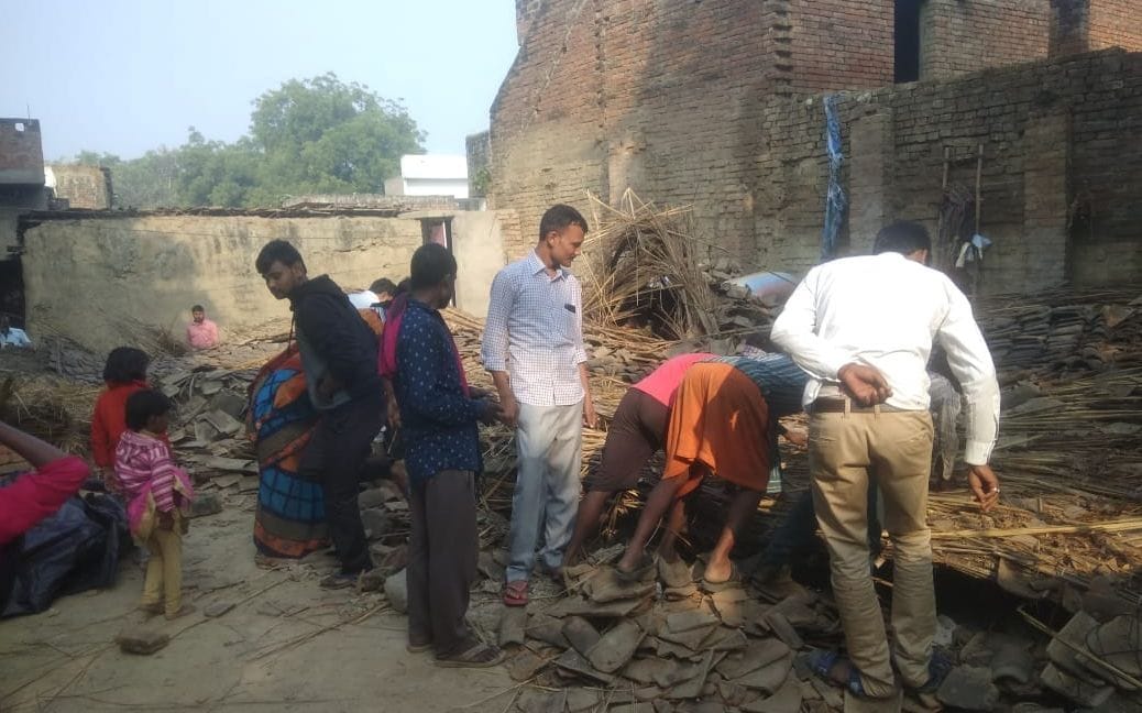 Raw house collapses, five injured including couple