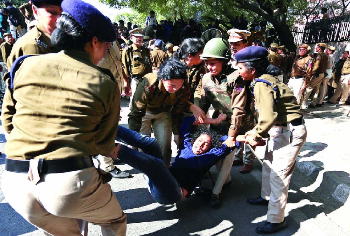 JNU students protest delhi Police strategy failed