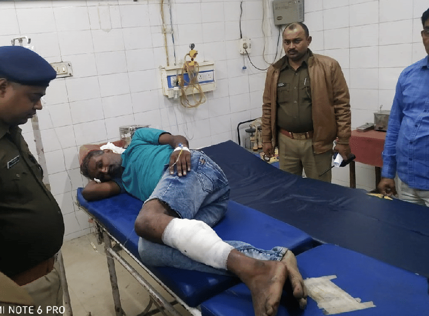 police arrested criminal in encounter in jaunpur