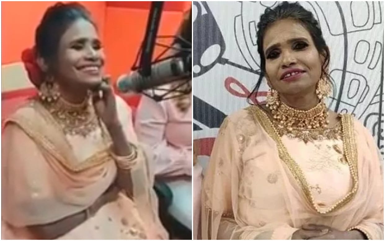 Ranu Mondal trolled for her makeup now New Video Come in Same Make up memes
