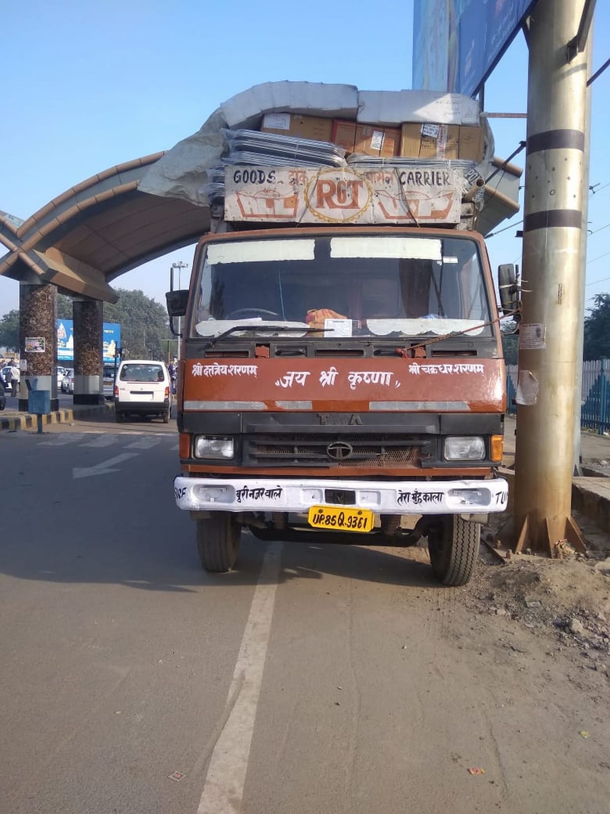truck on crossing