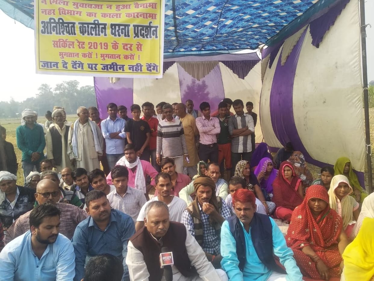 Former MLA sat on strike with farmers on canal dispute