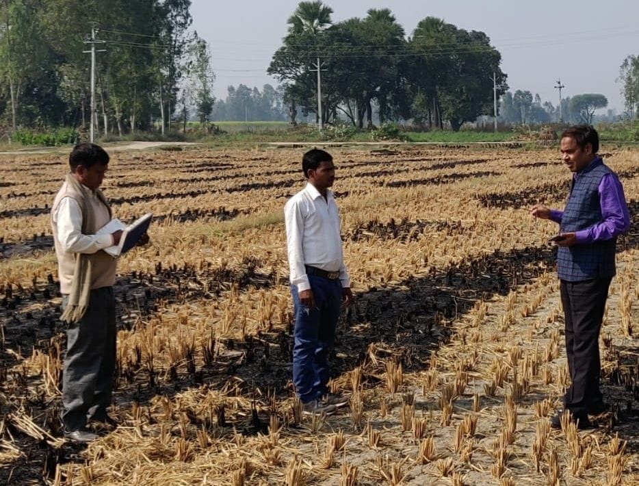 15 farmers will be fined for burning stubble