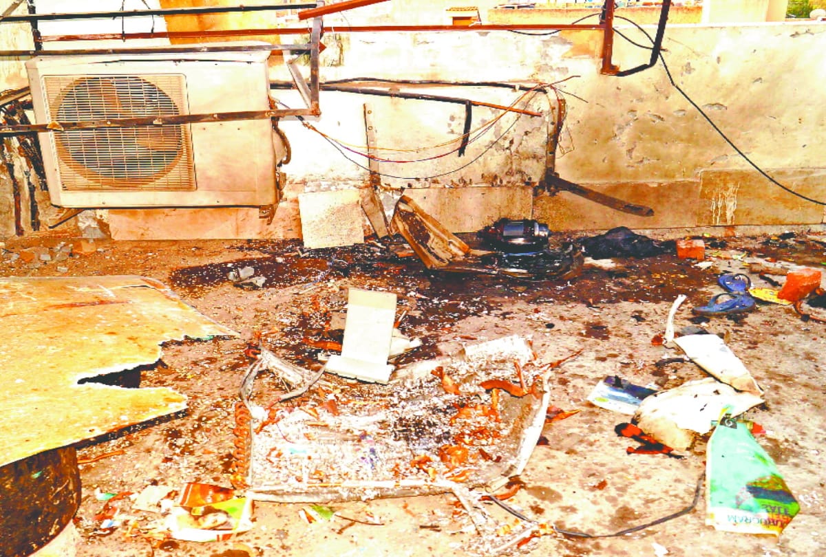 AC Compressor blast in faridabad see photos