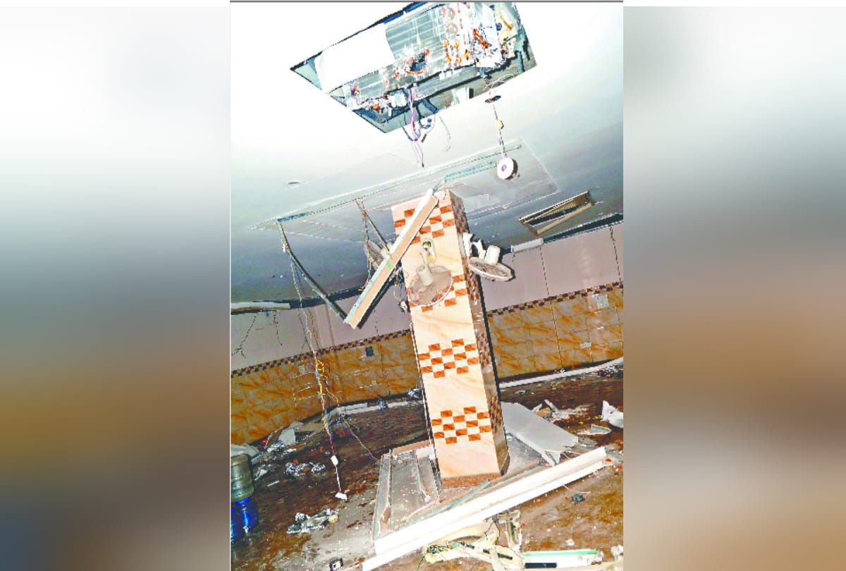 AC Compressor blast in faridabad see photos