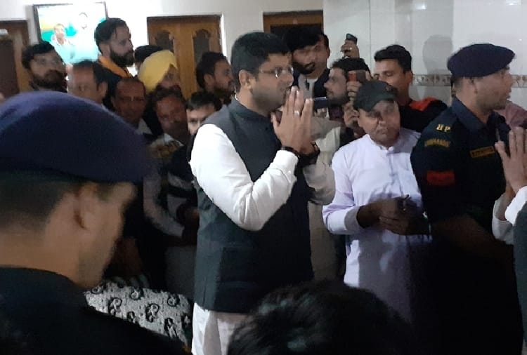 Haryana Deputy CM Dushyant Chautala reached in Yamuna Nagar