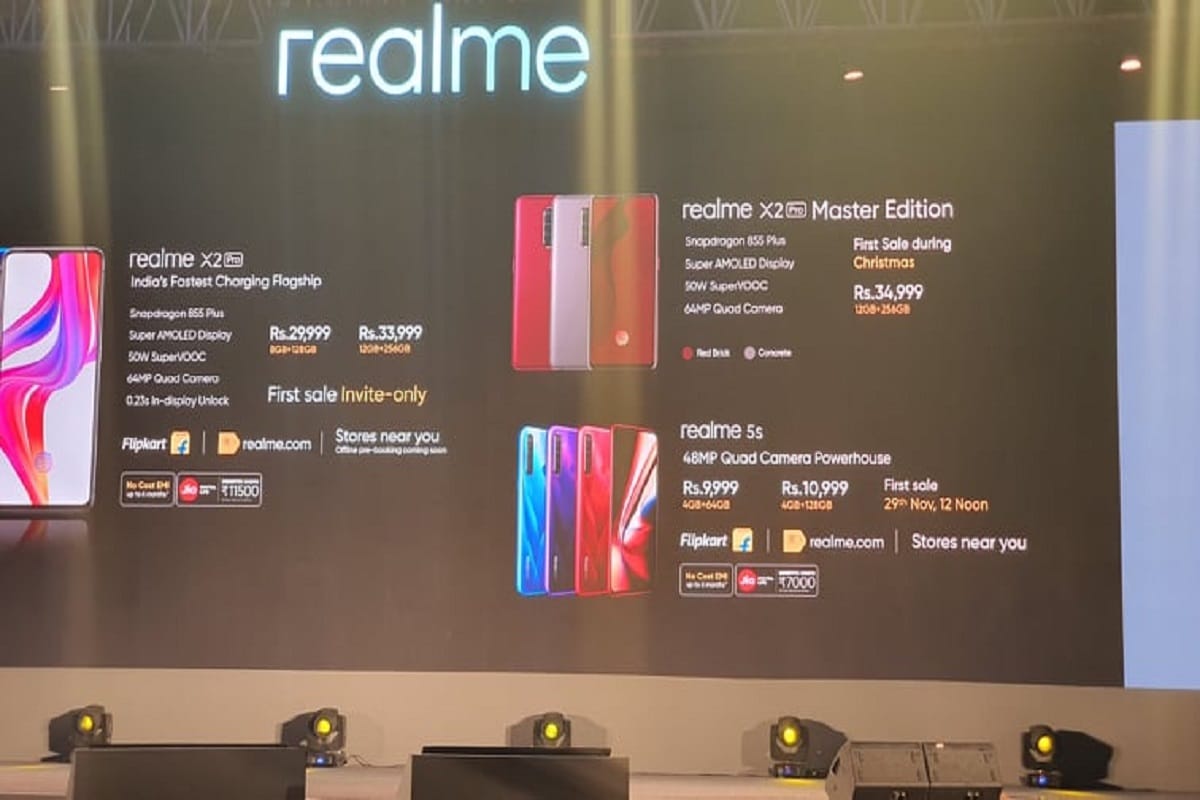 Realme X2 Pro and realme 5s PRICE