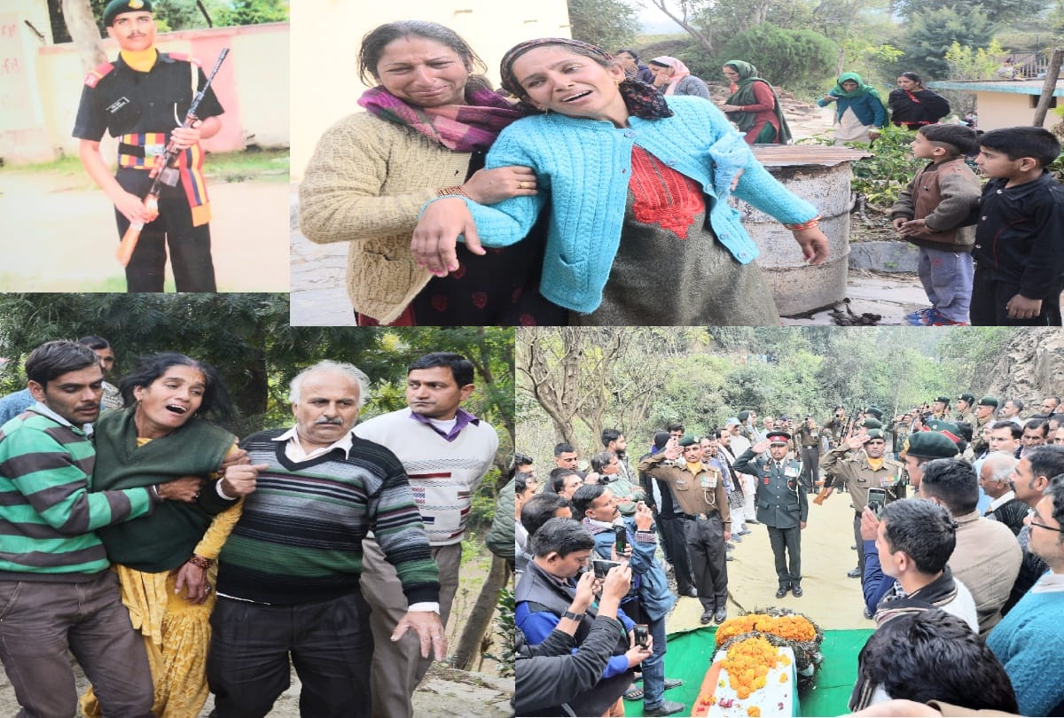 tearfull bid adieu to martyr manish thakur, crying women said- My son will also become a soldier