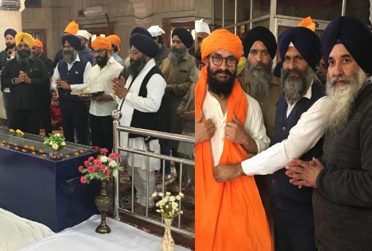 Film actor Aamir Khan reached at Ropar of Punjab