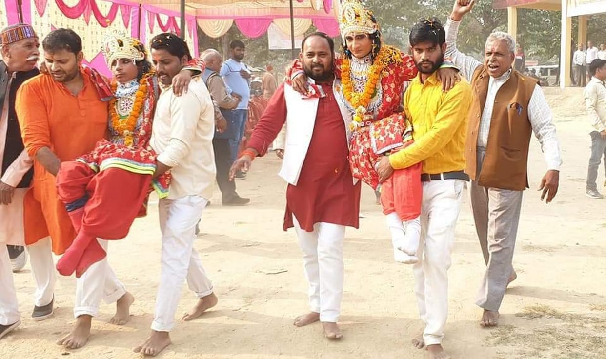Shri Rambarat Ka Bhavya Swagat