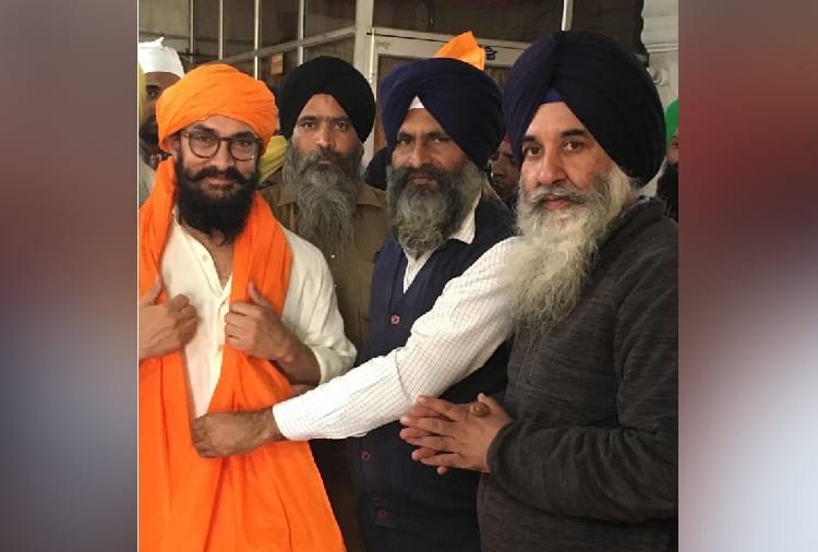 Film actor Aamir Khan reached at Ropar of Punjab