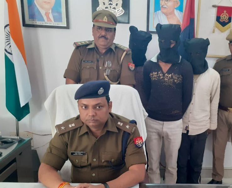 3 vihicle thief areest in sambhal