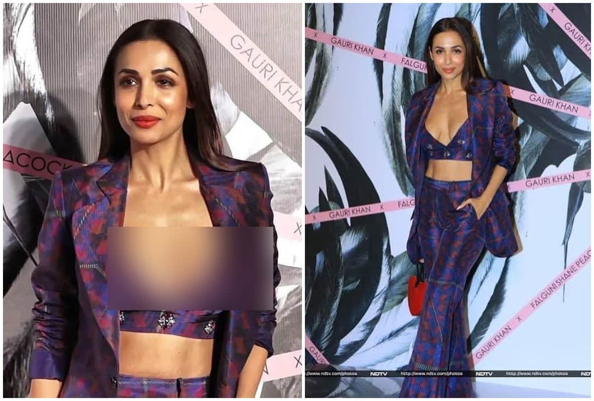 Malaika Arora spotted in store launch Oops moment video viral