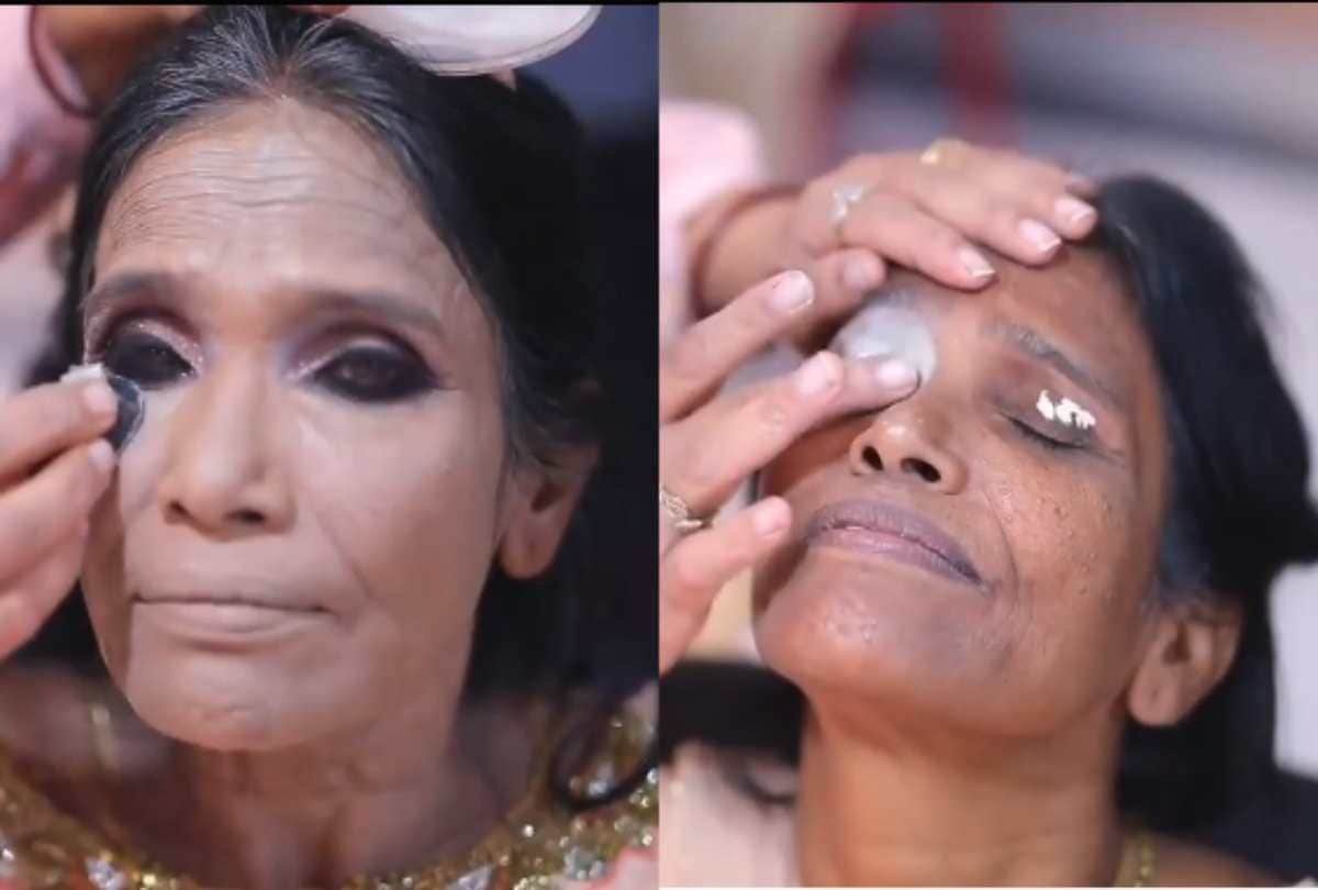 ranu mondal makeup artist sandhya share making video of her make up