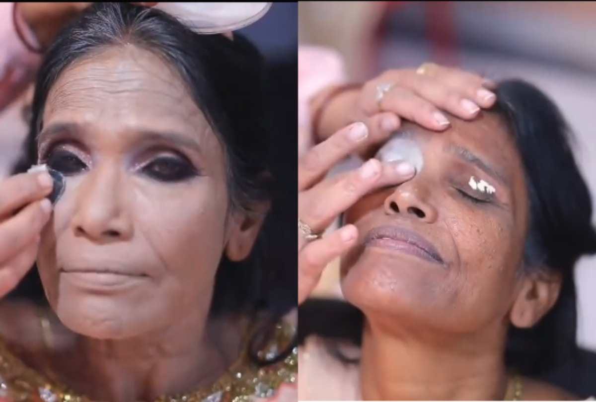 ranu mondal makeup artist sandhya share making video of her make up