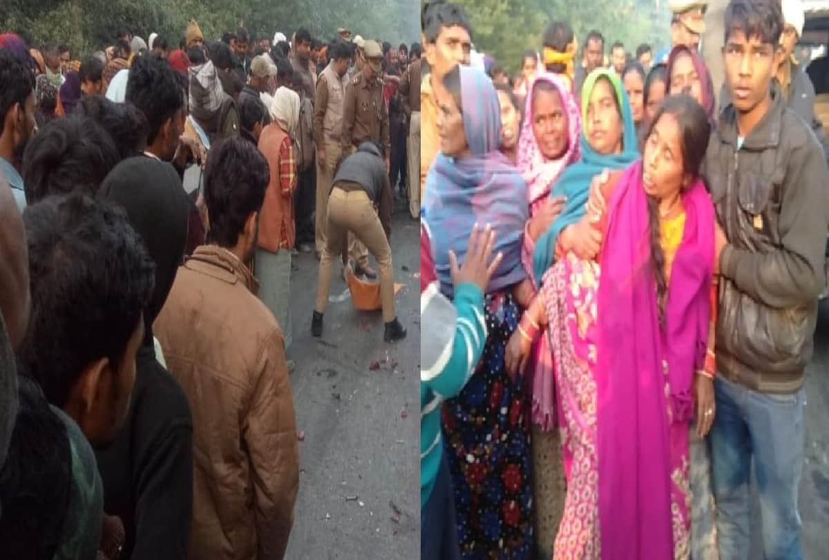 big road accident in lucknow see the photos