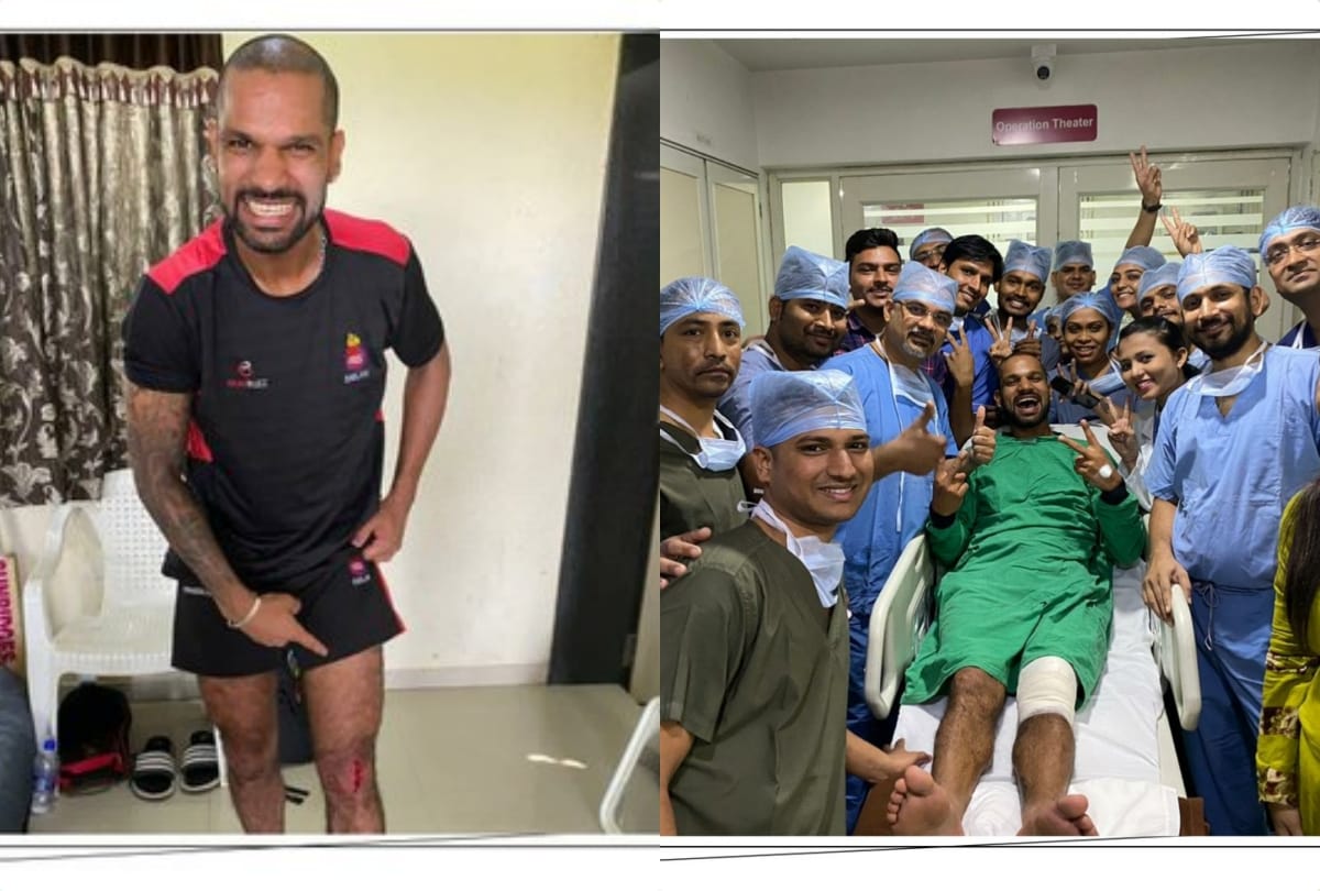 Shikhar Dhawan spreads cheer in hospital after injury doctor and nurse 