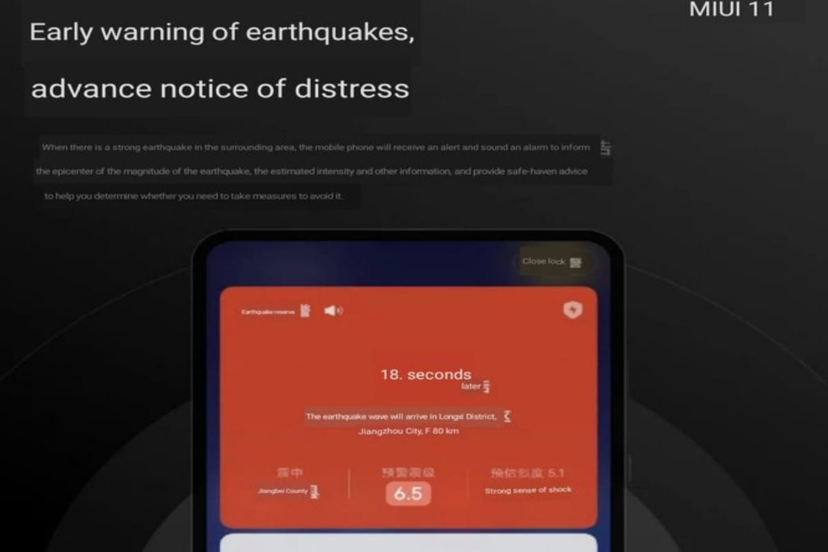 Xiaomi Launches New Earthquake Warning Feature Latest Miui 11 In China