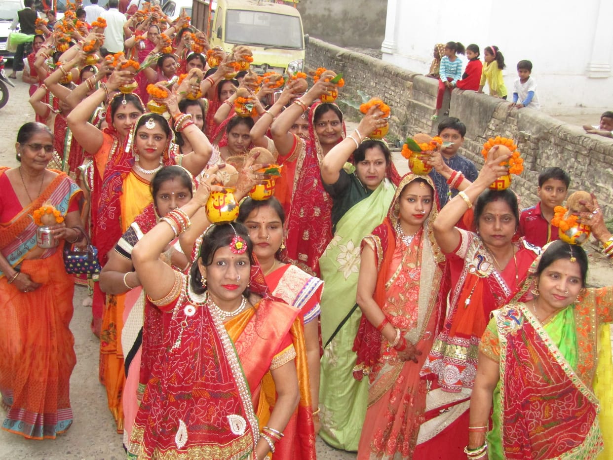 Devotees visit Bhajan in Rani Sati Dadi temple