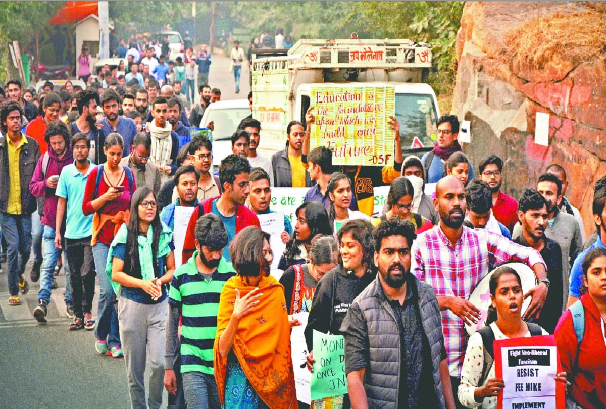 JNU under debt rs 45 crores annually university