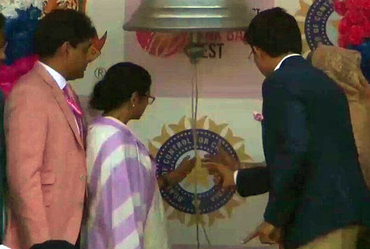INDvBAN Sheikh Hasina Mamata Banerjee attend India first Pink Ball Test match Opening ceremony