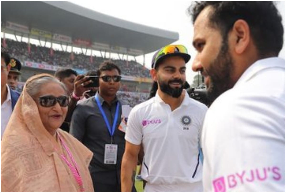 INDvBAN Sheikh Hasina Mamata Banerjee attend India first Pink Ball Test match Opening ceremony