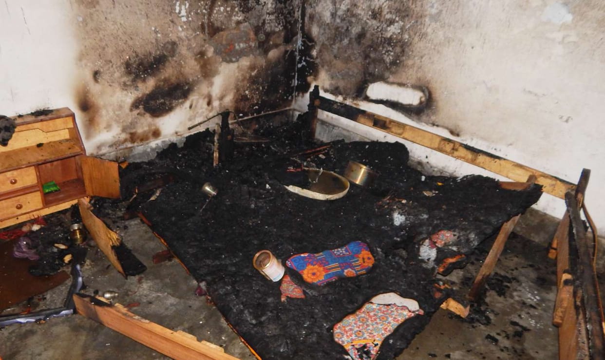 Four women scorched due to gas cylinder explosion, student jumped from roof