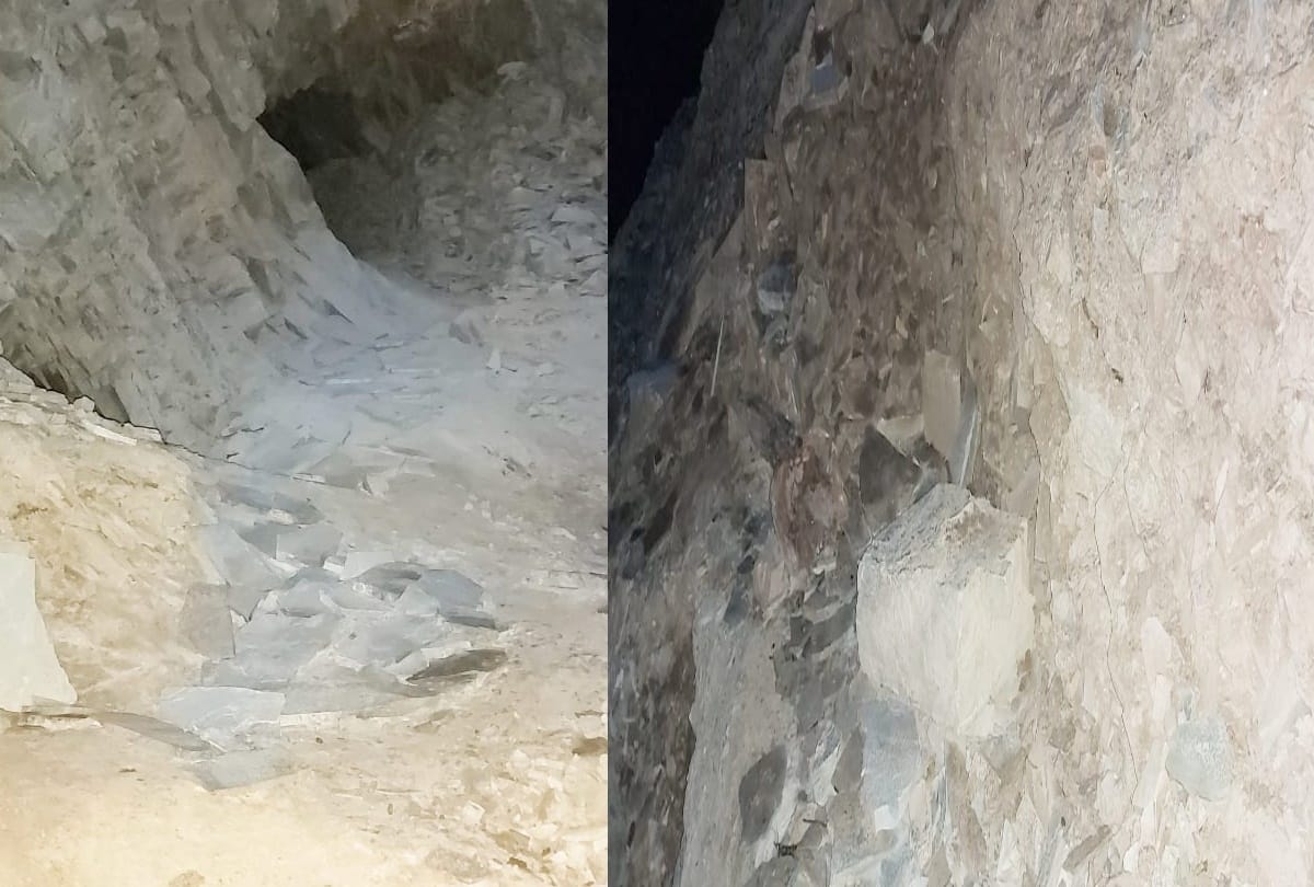 The mining mafia pelted stones at the team that went to inspect, threatening to kill him