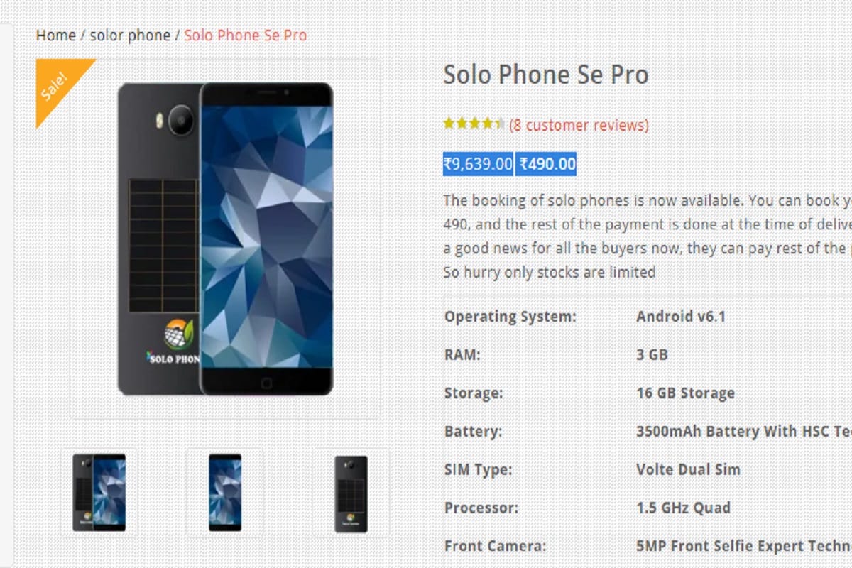 Solo Phone Se Pro