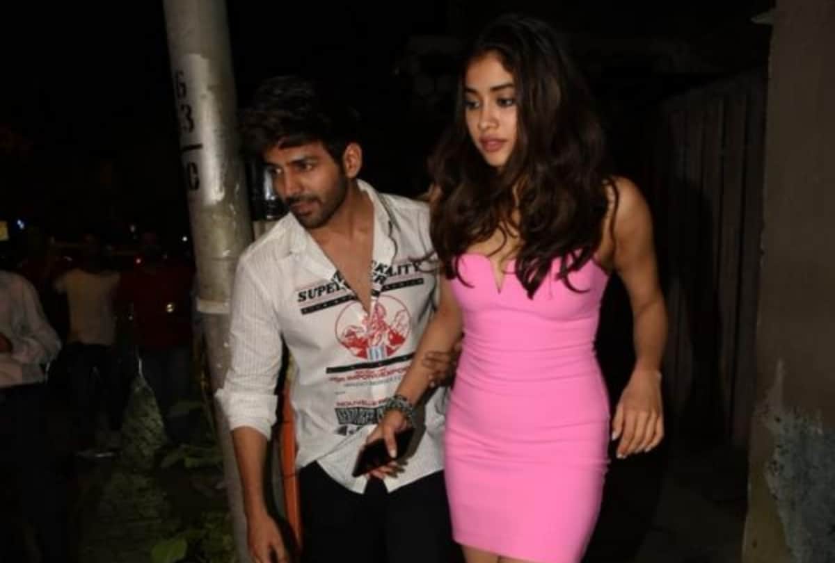 kartik aaryan and janhvi kapoor after post birthday bash