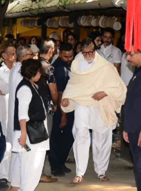 amitabh bachchan to rekha these bollywood celebrities reach Shaukat Kaifi Funeral