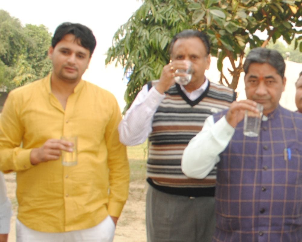 officers reach on water treatment plant gokul barrage