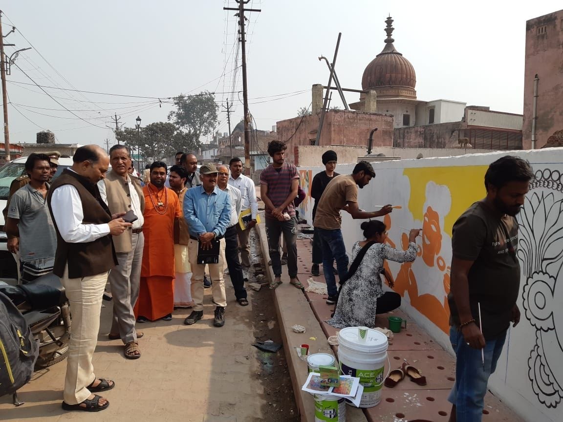 renew the parikrima marg with panting
