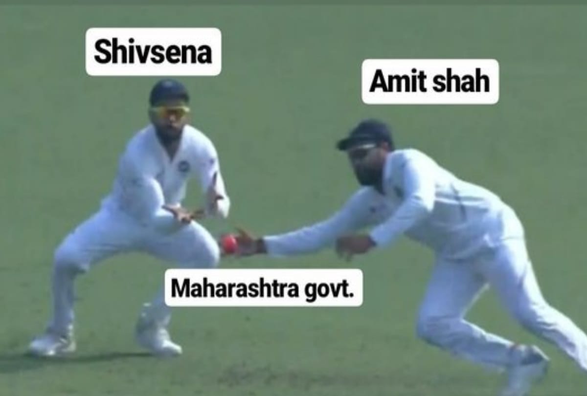 after maharashtra government formation of bjp hillarious memes goes viral on shiv sena