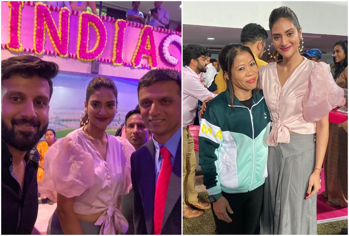 Nusrat Jahan spotted in Eden Garden with husband Nikhil Jain to watch India vs Bangladesh test match