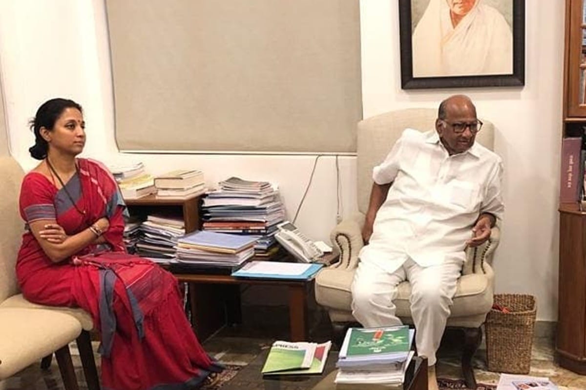 Maharashtra Sharad Pawar daughter Supriya Sule latest Whatsapp status says party and family splits