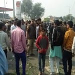 थाना रकाबगंज क्षेत्र के बिजलीघर इलाके में मची भगदड़