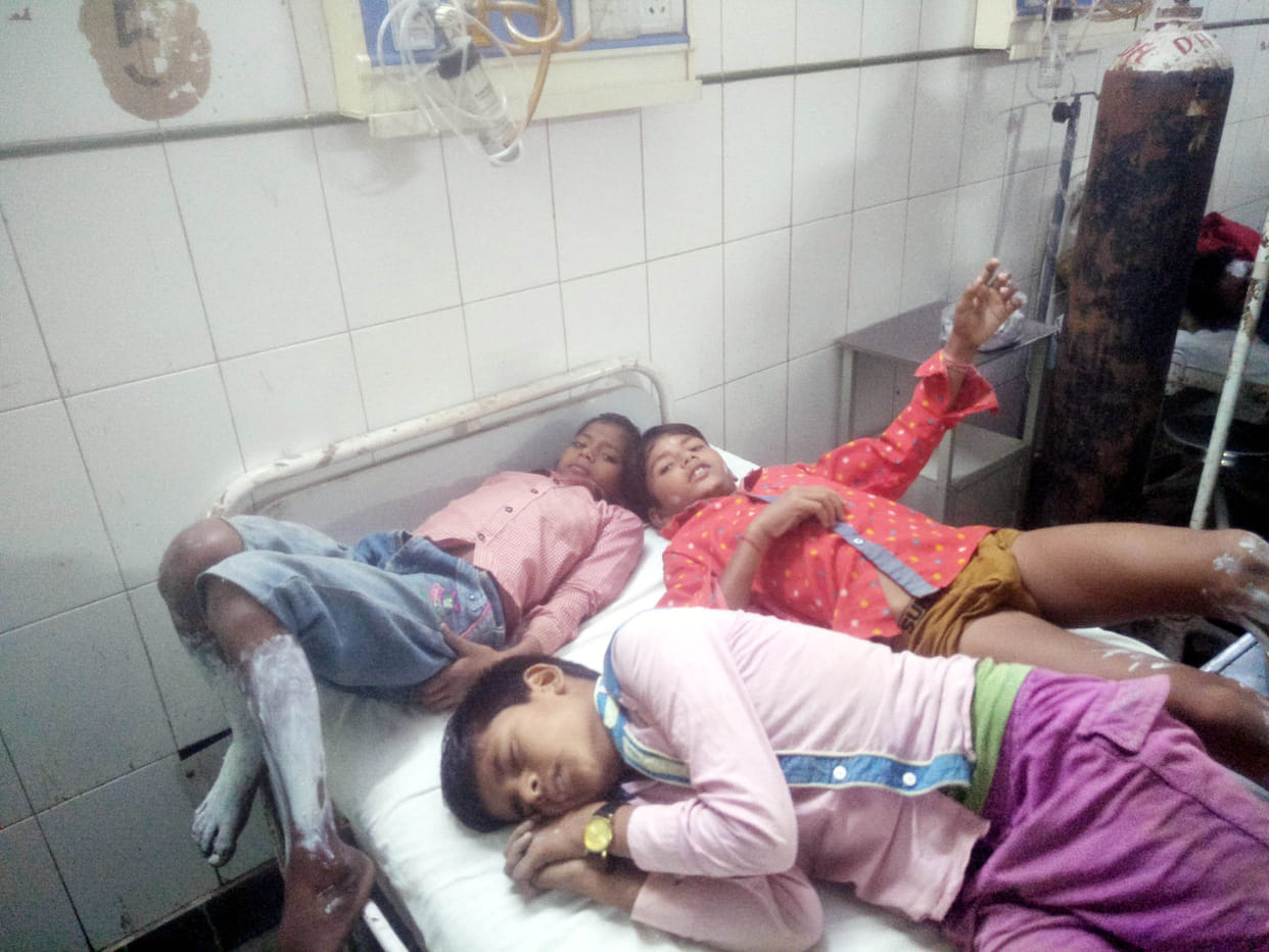 Fire engulfed during making Maggi, five scorched