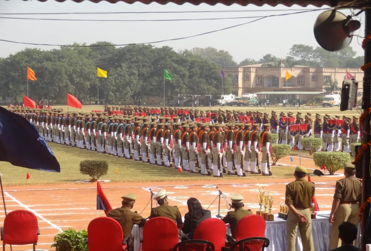 CM yogi Adityanath reaches Dr Bhimrao Ambedkar Police Academy Moradabad