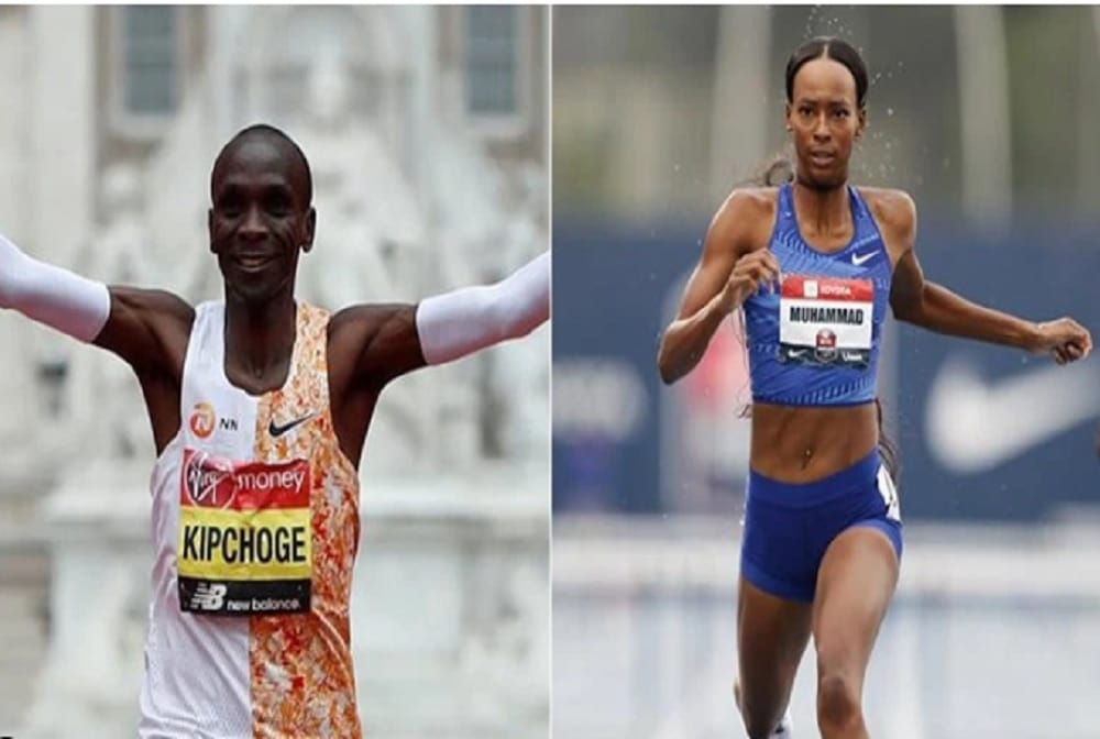 kipchoge and mohammed became the best athletes of the year