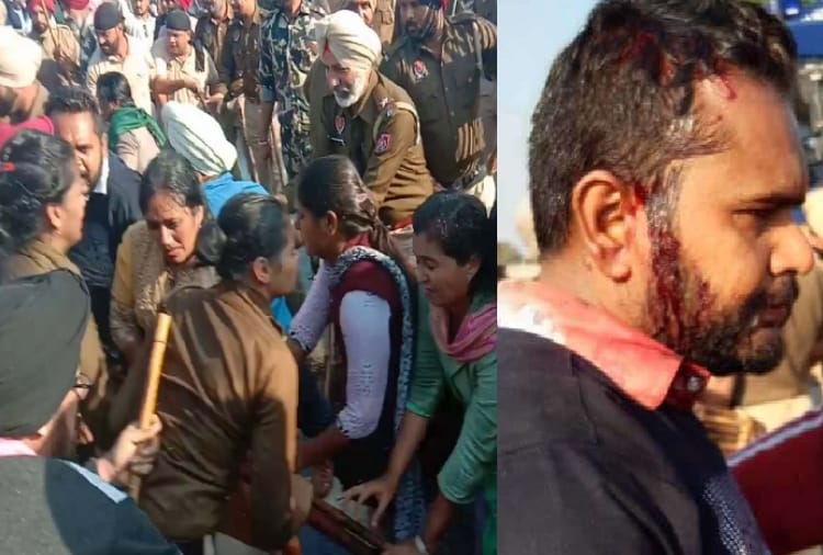 Police Lathi Charge On Unemployed Teachers In  Punjab's Sangrur