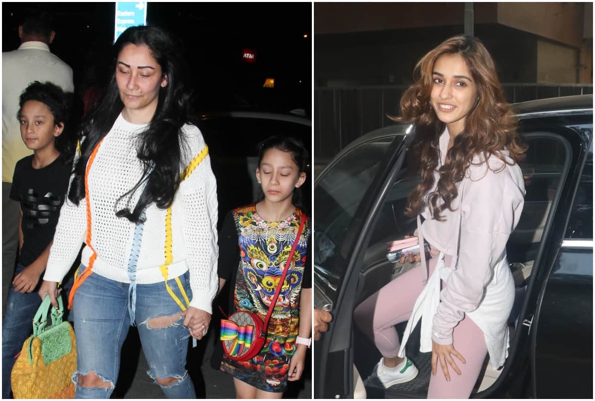 Manyata Dutt Disha Patani without makeup and Soha Ali Khan Aamna Sharif spotted in Mumbai